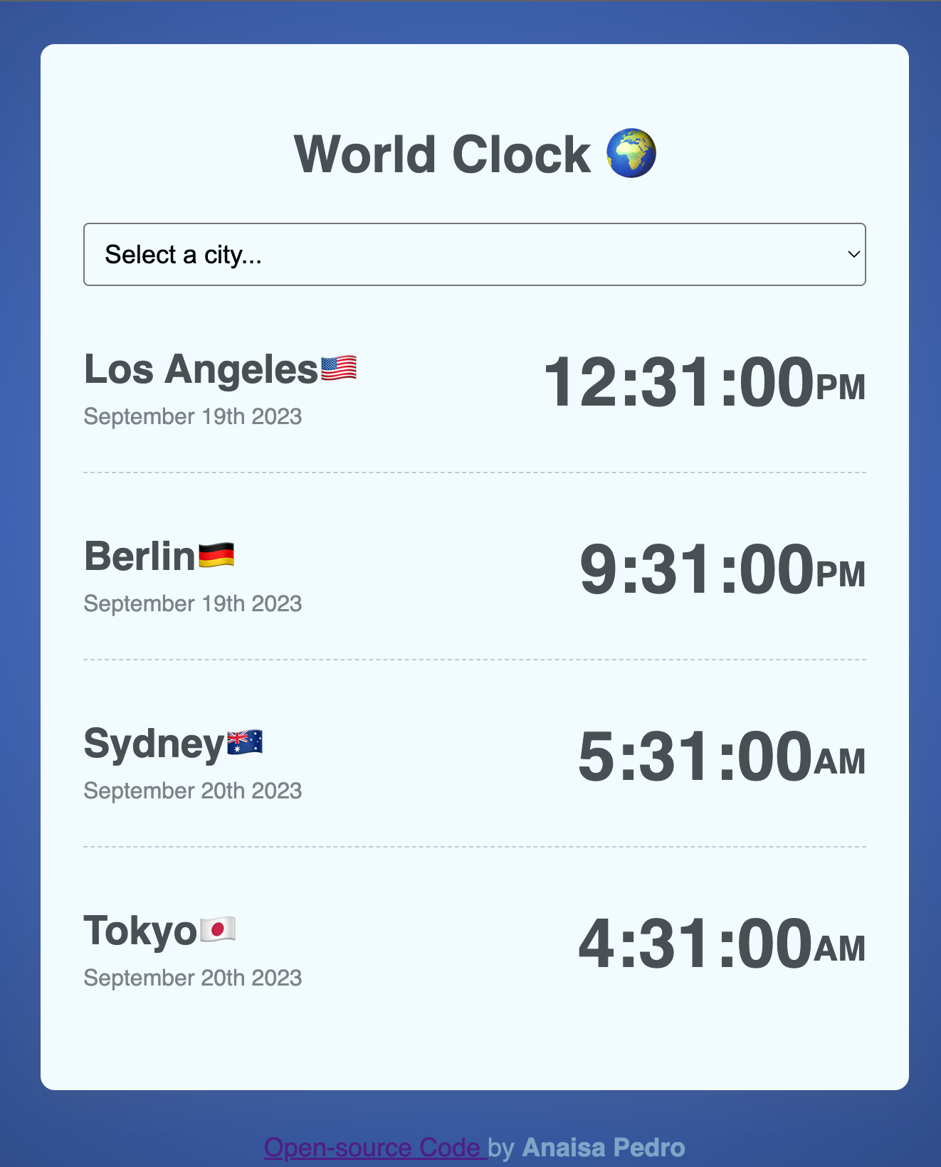 world clock app preview